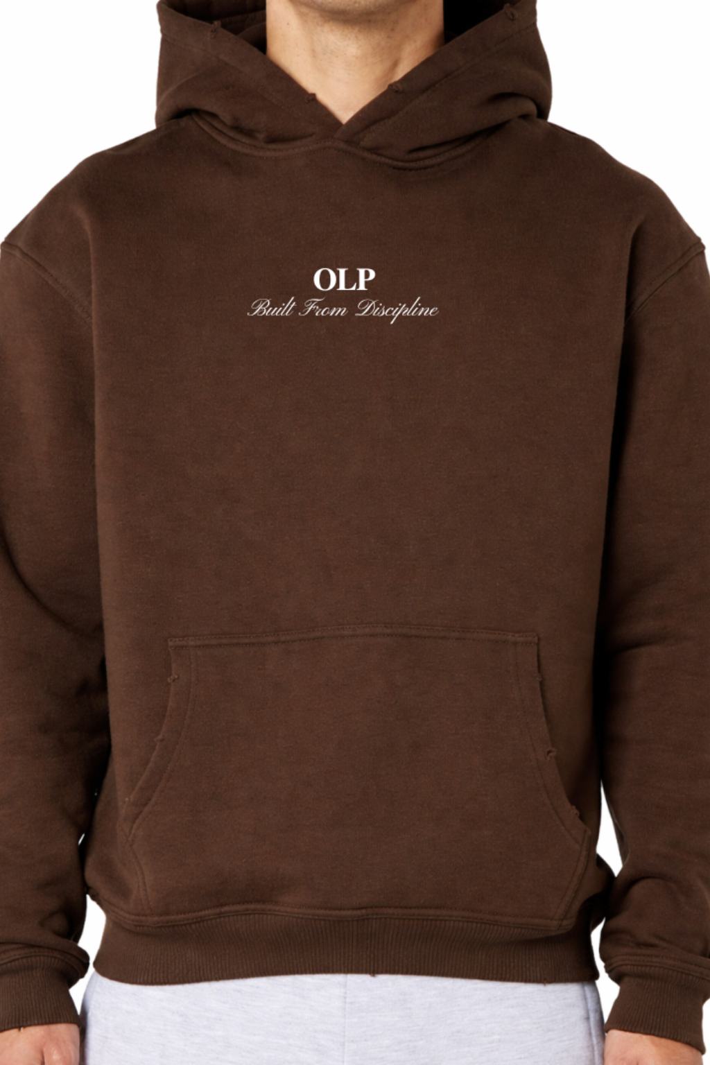 Hoodie Marrón NO EXCUSES LEFT